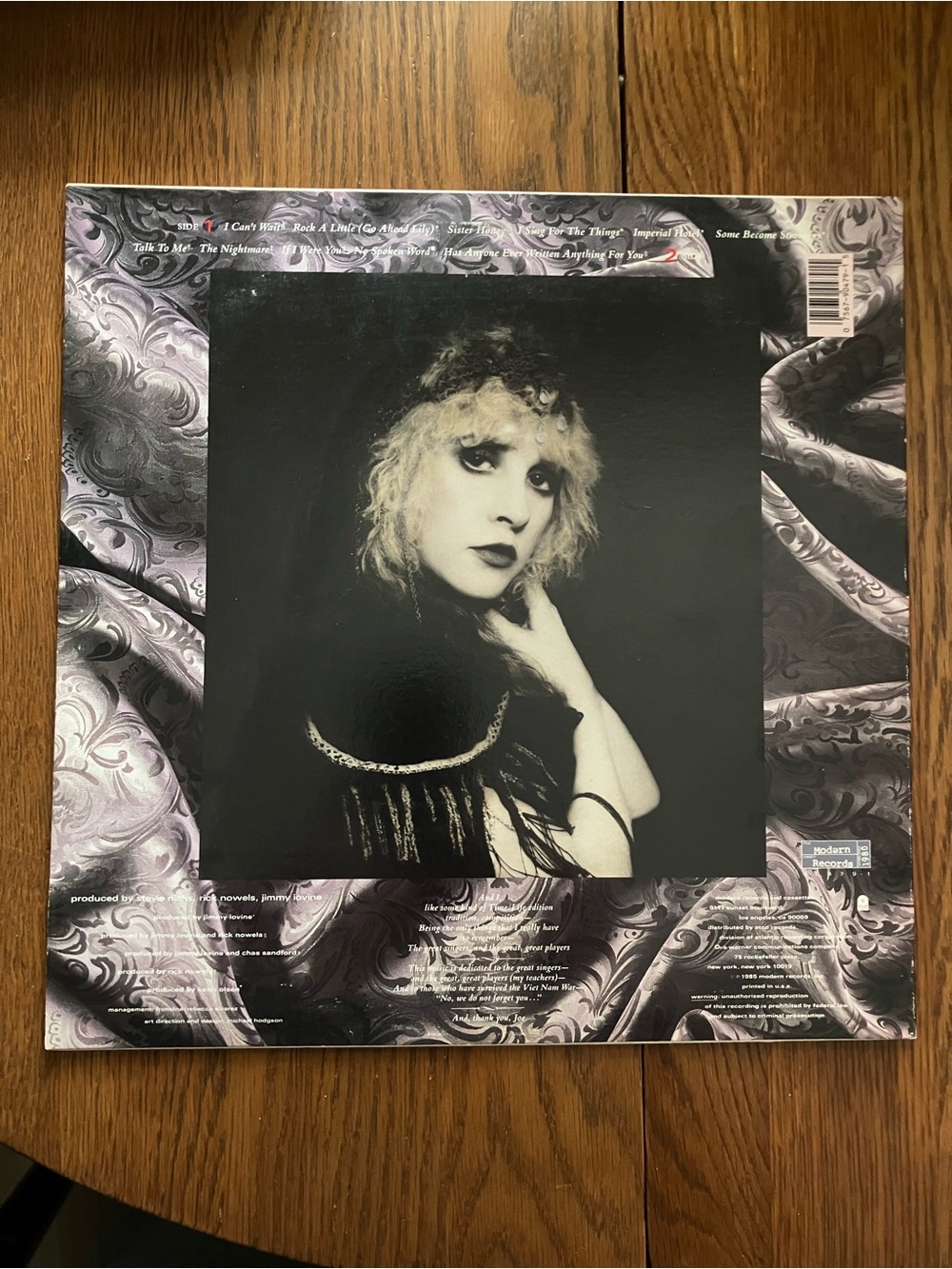 1985 Stevie Nicks “Rock A Little “ Modern Record First Pressing #7904791 Vinyl - Picture 2 of 14